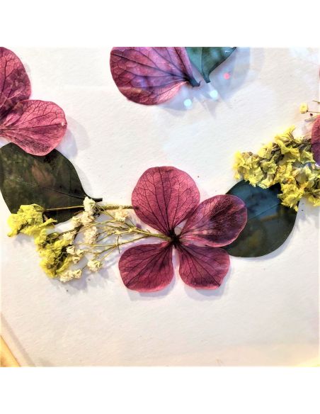 cadre fleurs séchées Apolline