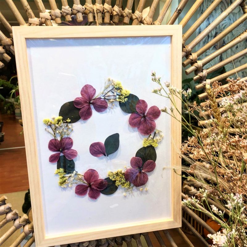 cadre fleurs séchées Apolline