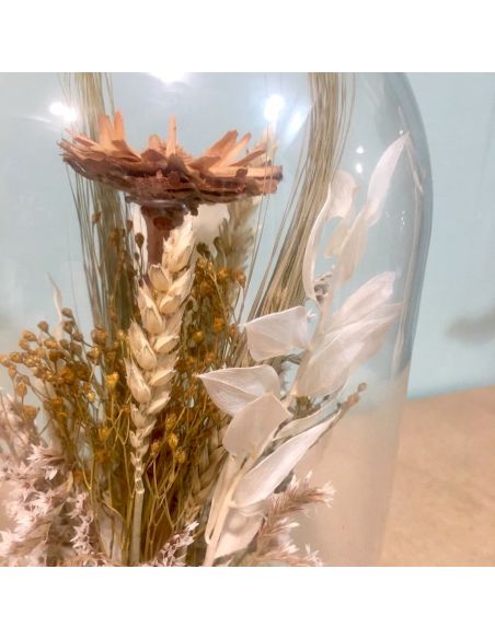 cloche fleurs jaunes